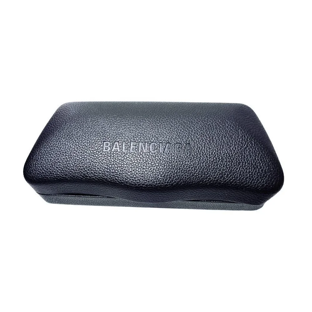 Balenciaga Logo Womens Grey Aluminum Metal Frame UV Sunglasses with Case New